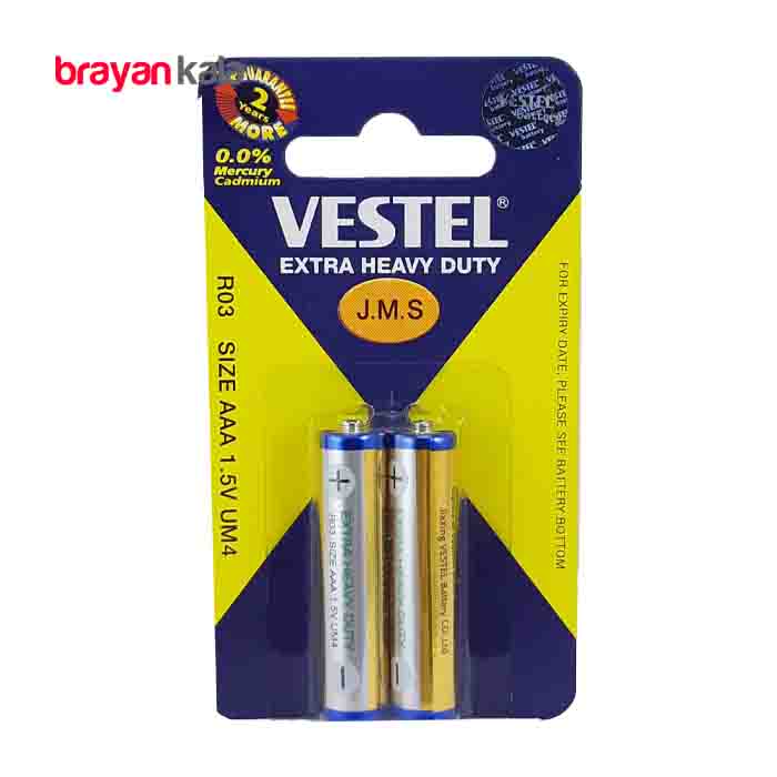 عکس اصلی باتری نیم قلمی Vestel بسته دو عددی